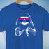 Pride Sloth Bisexual Flag Sunglasses Premium Unisex T-Shirt - Royal Blue